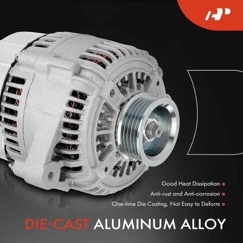 Vista 4 de A-Premium Alternador compatible con Jaguar XJ6 1993-1997, XJR 1995-1997, XJS 1995-1996, Vanden Plas 1993-1997, 4.0L, 12V 120A polea de 5 ranuras