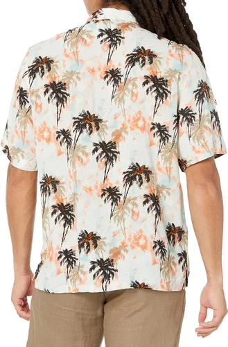 Vista 2 de BOSS Men's Tropical Palm Print Short-Sleeve Button Down Shirt