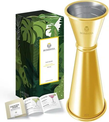 Vista 12 de Homestia Jigger para Bartending, taza de cóctel de doble medida de 2 oz y 1