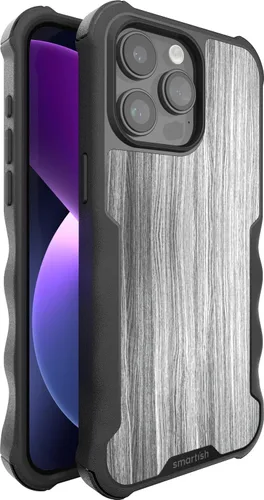 Vista 120 de Smartish Funda para iPhone 12 Pro Max Armor - Gripzilla [resistente + protectora] Funda de agarre delgada y resistente - Black Tie Affair