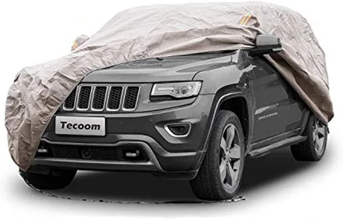 Vista 59 de Tecoom Funda impermeable para todo tipo de clima, resistente al viento, protector de granizo con forro polar y puerta con cremallera, protección
