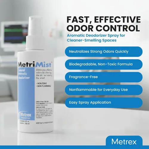 Vista 2 de Metrex MetriMist - Desodorizador aromático natural, botella de 8 onzas, no tóxico, respetuoso con el medio ambiente, eliminador de olores