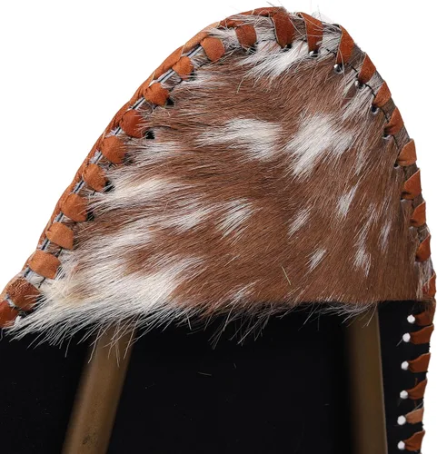 Vista 7 de cuero Silla de mariposa de cuero hecha a mano para sala de estar, silla de cuero cosido a mano mariposa (blanco bronceado)