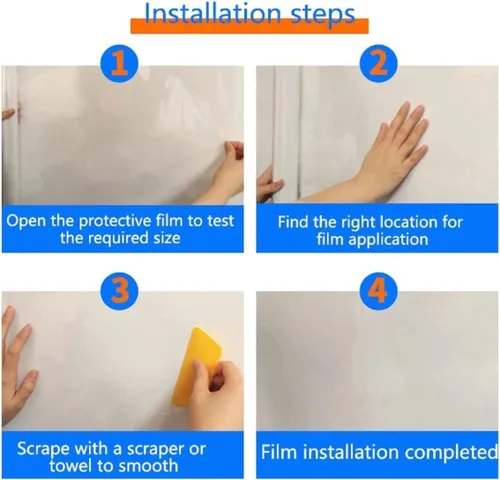 Vista 5 de Película protectora de pared absorbente electrostática, película protectora electrostática autoadhesiva, extraíble, a prueba de aceite, impermeable