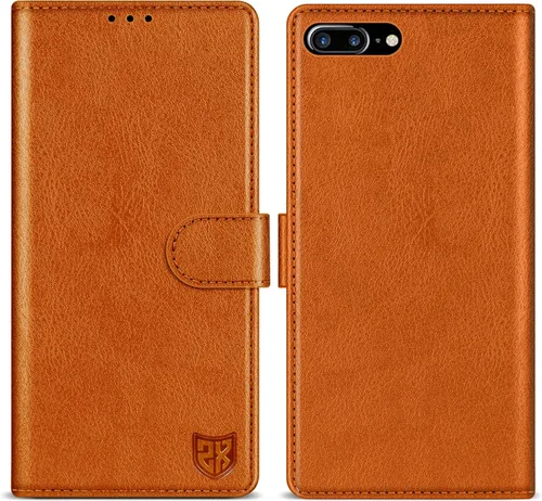 Vista 21 de ZZXX Funda tipo cartera para iPhone 7 Plus/iPhone 8 Plus con bloqueo RFID, ranura para tarjetas, función atril, cierre magnético, funda protectora