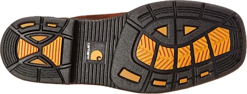 Vista 4 de Carhartt Wellington Cmp1218 - Botas de trabajo de cuero con punta cuadrada de seguridad para hombre, Marrón