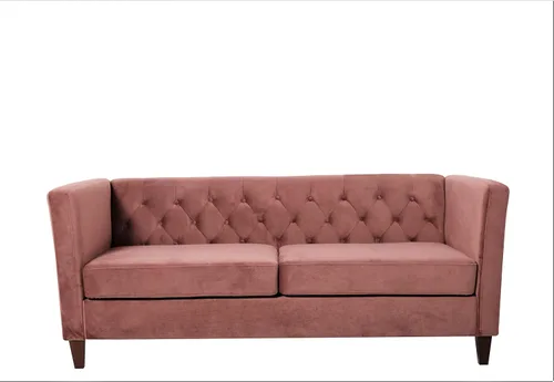 Vista 14 de Container Furniture Direct Muebles clásicos con capitoné y modernos para sala de estar, sofá universitario con relleno, cómodo sofá biplaza de Gris