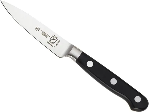 Vista 8 de Cuchillo de chef, Mercer Culinary Renaissance, forjado de 8 pulgadas, cuchillo de pelar forjado 63.5 cm , 2.5", Negro