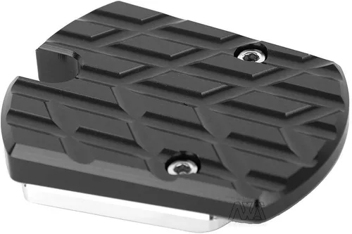 Vista 3 de Accesorios de la motocicleta Pie lateral Soporte de bicicleta Kickstand Pad para Yamaha Xmax 125 250 300 (negro)