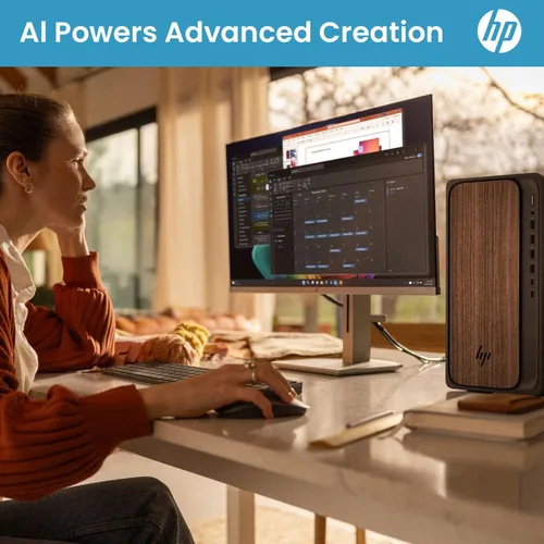 Vista 5 de HP OmniDesk (Envy Next Brand) M03 Premium Business Next Gen AI PC de escritorio, Intel Core Ultra 7 265, 64 GB DDR5 RAM, 1 TB SSD, W11P, USB-C