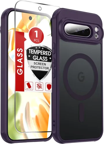 Vista 295 de LeYi Funda para teléfono Samsung-S23: protector de pantalla e imán MagSafe Púrpura