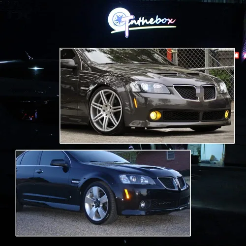 Vista 7 de Ahumado lente parachoques delantero Fender ámbar LED lado marcador luces para 2008 2009 Pontiac G8