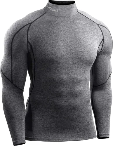 Vista 4 de NELEUS Paquete de 3 camisetas de compresión atlética para hombre
