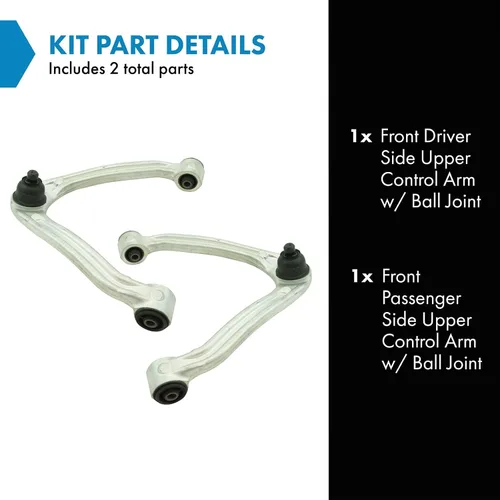 Vista 118 de Conjunto de Brazo de Control Inferior Delantero y Junta Esférica TRQ para Lado del Conductor y del Pasajero 2 Piezas Compatible con Ford Mustang GT