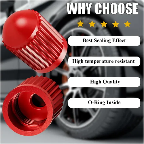 Vista 41 de 10 piezas de tapas de válvula de neumático TPMS con vástago largo, tapas de válvula de rueda de plástico negro para TPMS TR20008, tapas de vástago