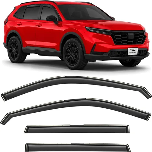 Vista 12 de Voron Glass in-Channel Rain Guards for Chevy Equinox 2018-2024 Para Equinox 18-24