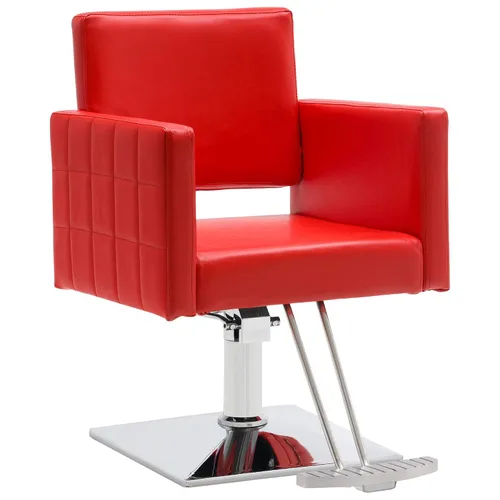 Vista 11 de Silla BarberPub para estilista de salón, silla de peluquería hidráulica, altura ajustable, cuero PVC, giro de 360 grados, barbería, salón en casa