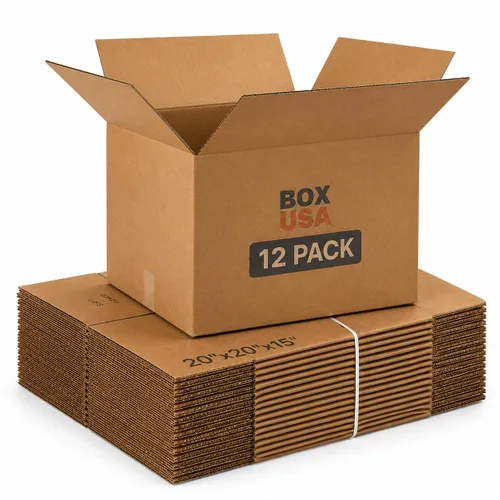Vista 10 de BOX USA Cajas de cartón corrugado de 15 x 10 x 6, medianas de 15 pulgadas de largo x 10 pulgadas de ancho x 6 pulgadas de alto, paquete de 25