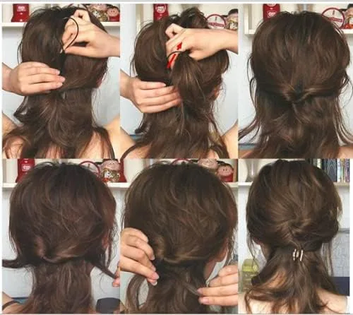 Vista 5 de 1 Unidad(2 piezas) Plástico Magic Hair Braid Cola de caballo Herramienta Clip Herramienta Simple DIY Estilo de Cabello Accesorios Estilo Estilo Azul
