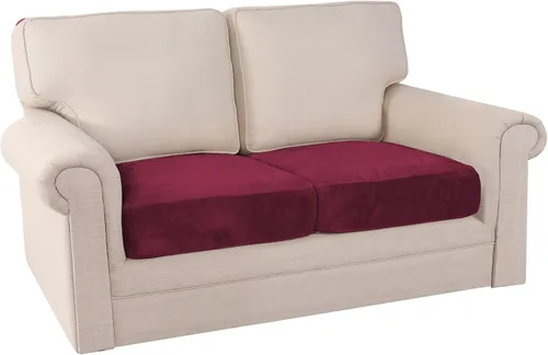 Vista 59 de PrinceDeco Fundas de cojín para sofá, funda elástica y lavable, funda de cojín ajustable de tela de terciopelo antideslizante, protector de muebles