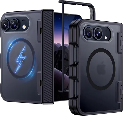 Vista 44 de Hualele - Funda magnética para Samsung Galaxy S24 Plus/S25 Plus con soporte de metal, [compatible con MagSafe]
