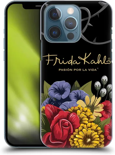 Vista 11 de Head Case Designs Funda rígida con licencia oficial de Frida Kahlo Blooms Red Florals compatible con Apple iPhone 13 Pro