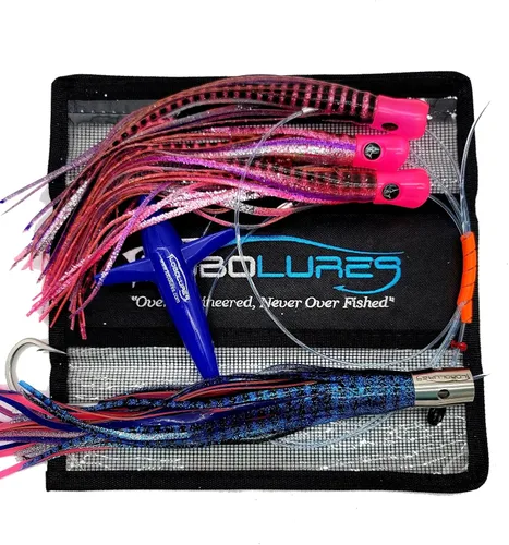 Vista 8 de Lobo Lures #221 Atún Magic Skipjack híbrido UV 12" acero inoxidable Jet Head Pesca Daisy Chain Bluefin Atún Señuelo