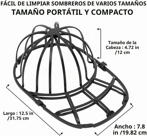 Vista 3 de Coopache - Juego de 4 arandelas para gorra de béisbol para lavadora Protector de tapa de bola para lavaplatos