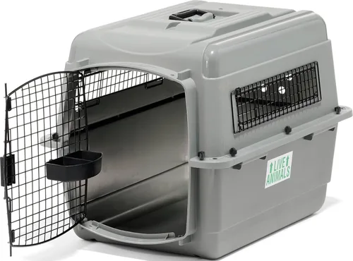 Vista 11 de [Usado] Petmate Sky Kennel para aire y viaje, jaula para perros compatible con aerolíneas para razas de perros más pequeñas o mascotas de hasta 15