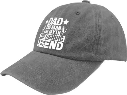 Vista 2 de Dad The Man The Myth The Fishing Legend hat dad Hats Pigment Black Womens Bucket hat Gifts for Dad Baseball Hat