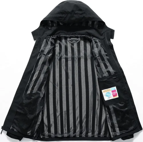 Vista 3 de Chaqueta impermeable y rompevientos para hombre, ligera y transpirable