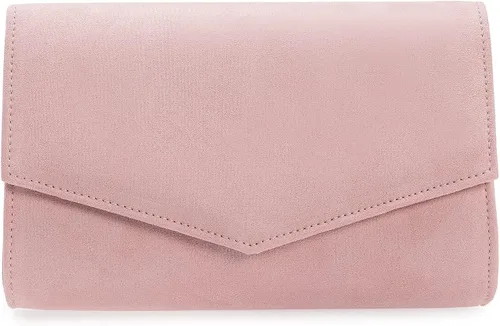 Vista 9 de Bolso de noche para mujer, bolso de mano elegante, bolso de ante sintético para boda