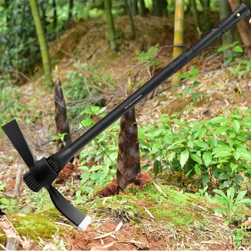 Vista 7 de Cortador de púas de jardín Mattock, hacha de púa resistente de 36 pulgadas con cuchillas de acero forjadas tratadas térmicamente para desmalezar