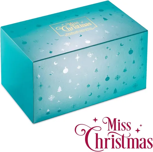 Vista 4 de Miss Christmas Palace Collection 2025 - Adorno para árbol de Navidad de vidrio soplado rojo y dorado de 5 pulgadas, diseño de lirio del valle