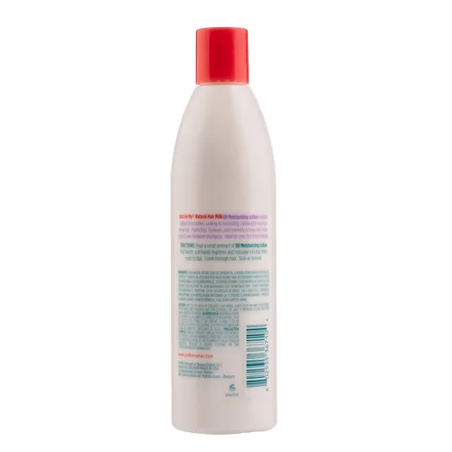 Vista 2 de Just for Me Loción de leche natural para el cabello: hidrata y fortalece, contiene leche de coco, manteca de karité, vitamina E y aceite de girasol