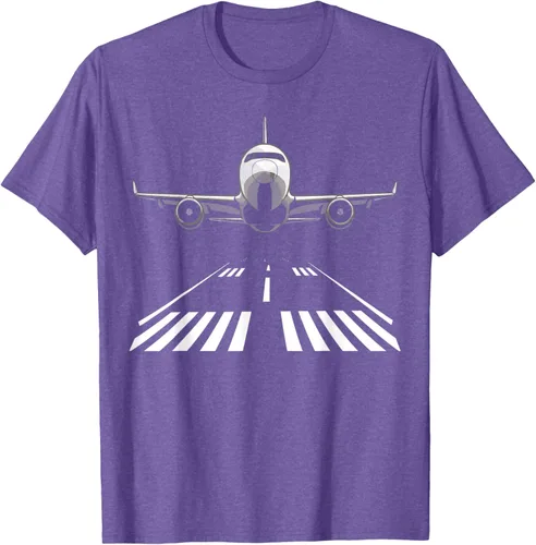Vista 9 de Airplane Take Off Runway Pilot Jet T-Shirt Negro