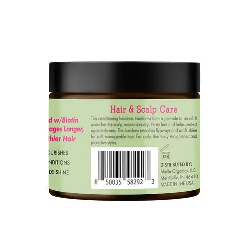Vista 8 de Mielle Organics - Pomada para cabello de romero y menta para mujeres y hombres - Hidratante natural acondicionador para nutrir el cuero cabelludo