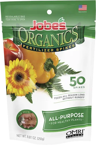 Vista 13 de Estacas fertilizantes Jobe's Organics para rosas, fertilizante orgánico para plantas para rosas, hortensias, hibiscos, azaleas y otros arbustos