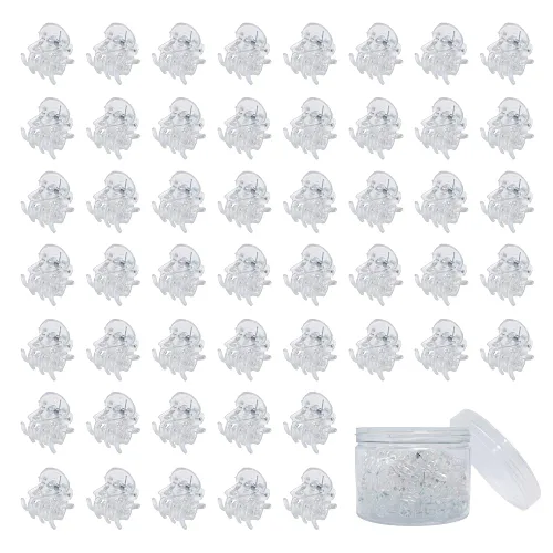 Vista 11 de 50 piezas de mini pinzas para el cabello, pinzas de agarre fuerte multifunción para flequillo. (Negro)