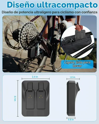 Vista 5 de Cargador de batería de doble puerto para batería SRAM AXS/eTap Red Force Rival GX Eagle, USB C de carga rápida con pantalla digital (solo cargador)