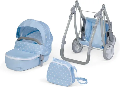 Vista 16 de JC Toys - Berenguer Boutique Cochecito deportivo plegable de lujo Colección Blue Royal para muñecas de hasta 20 pulgadas A partir de 3 años