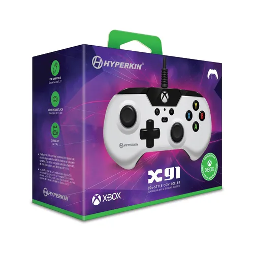 Vista 7 de Hyperkin X91 Wired Controller for Xbox Series X SXbox OneWindows 1011 - Officially Licensed By Xbox (White)
