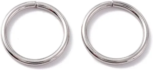 Vista 17 de HDSupplies 100 piezas - 4mm de argollas de acero inoxidable 304 de tono negro - Calibre 22 (espesor de 0.6mm)