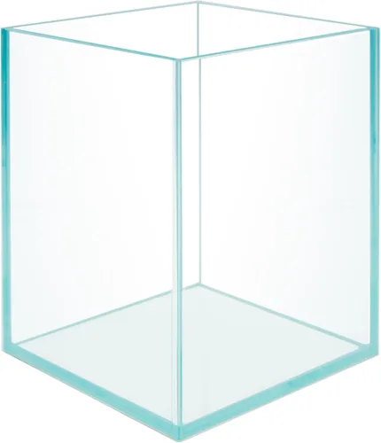 Vista 7 de Nano Tall - Tanque de peces sin marco de hierro bajo en hierro, extra transparente con estilo de aire flotante, para acuarios o terrarios