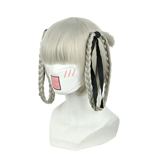 Vista 2 de Cosplay Wig Anime Kakegurui Compulsive Gambler Momobami Kirari Cosplay Wig Women Synthetic Hair Halloween Party Role Play Costume Wigs