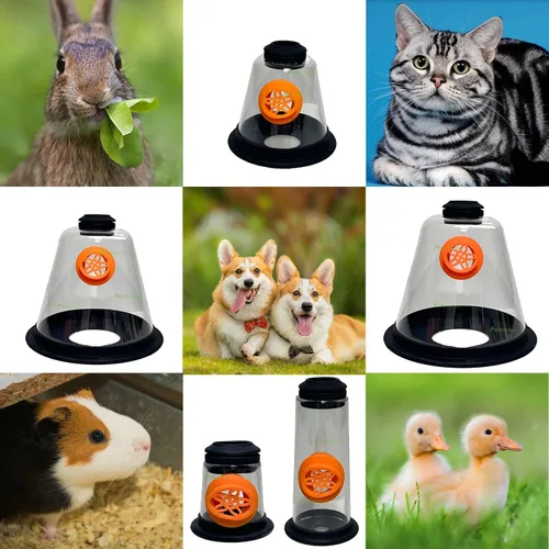 Vista 3 de Juego de máscaras de oxígeno para mascotas, ayuda respiratoria diseñada por veterinarios para perros, gatos, pájaros, animales, 5 tamaños, fácil