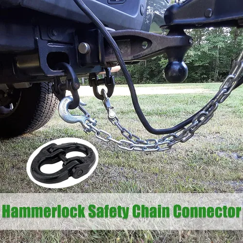 Vista 7 de Conector de Cadena de Seguridad Hammerlock, Enlace de Acoplamiento Hammerlock de 1/2 Pulgada, Enlace de Conector de Cadena de Seguridad de Enganche