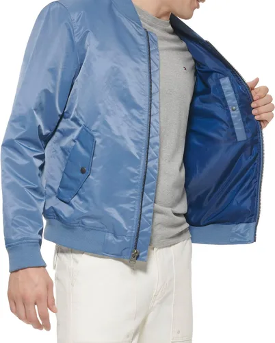 Vista 5 de Levi's MA-1 Flight chamarra satinada sin relleno para hombre