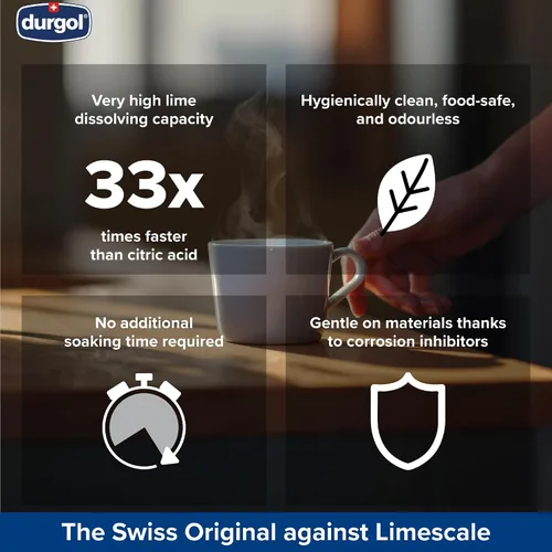 Vista 6 de Durgol Swiss Espresso, descalcificador y desincrustante para todas las marcas de máquinas de espresso y cafeteras, 124 mililitros (paquete de 4)