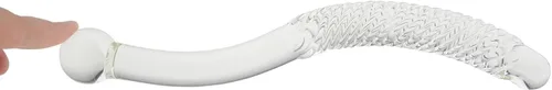 Vista 6 de Masajeador de próstata de vidrio súper largo Palo Pene Stick Anal Plug Consolador Varita Consolador de vidrio curvado,Juguete sexual para adultos